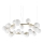 Ideal Lux - LED-люстра на тросе PERLAGE 25xG9/3W/230V 110 см золотой/белый