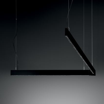 Ideal Lux - LED люстра на тросе STEEL LED/29W/230V 4000K CRI 90 120 cm черная