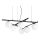 Ideal Lux - LED-люстра на тросі ATLAS 6xG9/3W/230V чорна