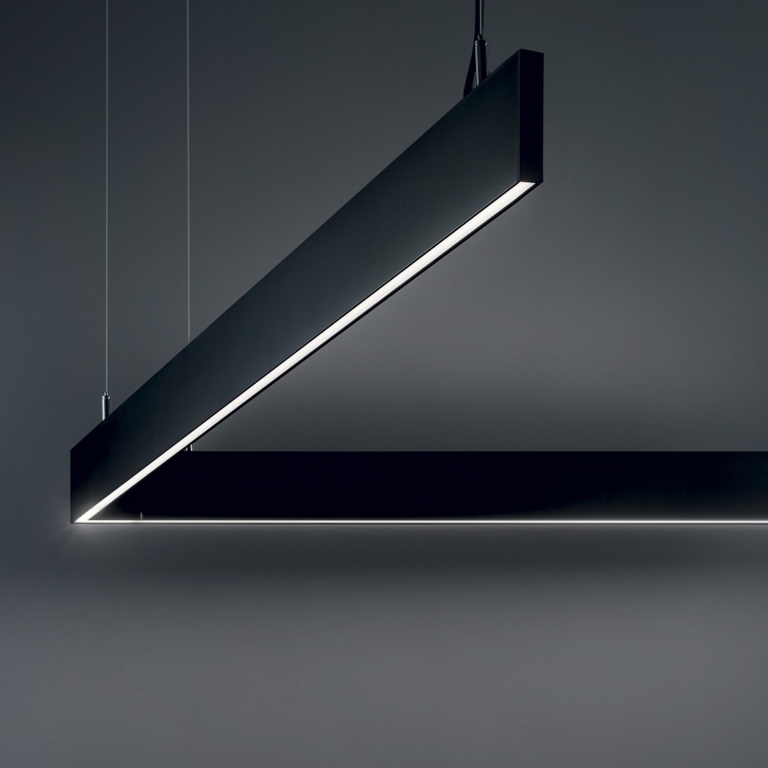 Ideal Lux - LED люстра на тросі LINUS LED/32W/230V 4000K CRI 90 120 cm чорна