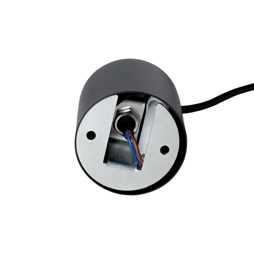 Ideal Lux - LED-люстра на тросі LOOK 1xGU10/7W/230V CRI 90 діаметр 6 см чорна