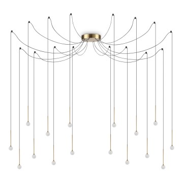 Ideal Lux - LED люстра на тросі LUCCIOLA 16xLED/16W/230V CRI 90 павук латунь