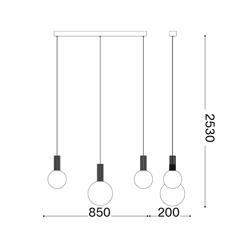 Ideal Lux - LED-люстра на тросі ODEON LED/20W/230V CRI 90 бежова/біла