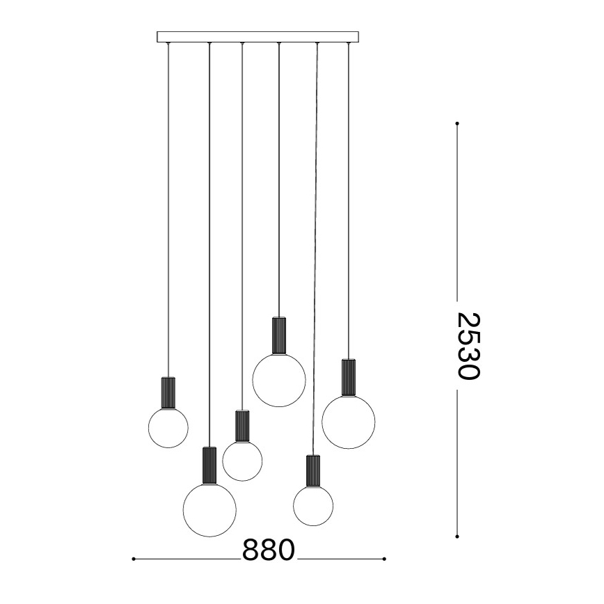 Ideal Lux - LED люстра на тросі ODEON LED/39W/230V CRI 90 бежевий/білий
