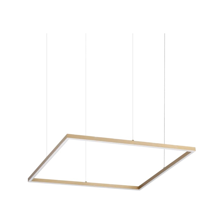 Ideal Lux - світлодіодна люстра на тросі ORACLE SLIM LED/44W/230V 3000K CRI 90 70x70 cm золота