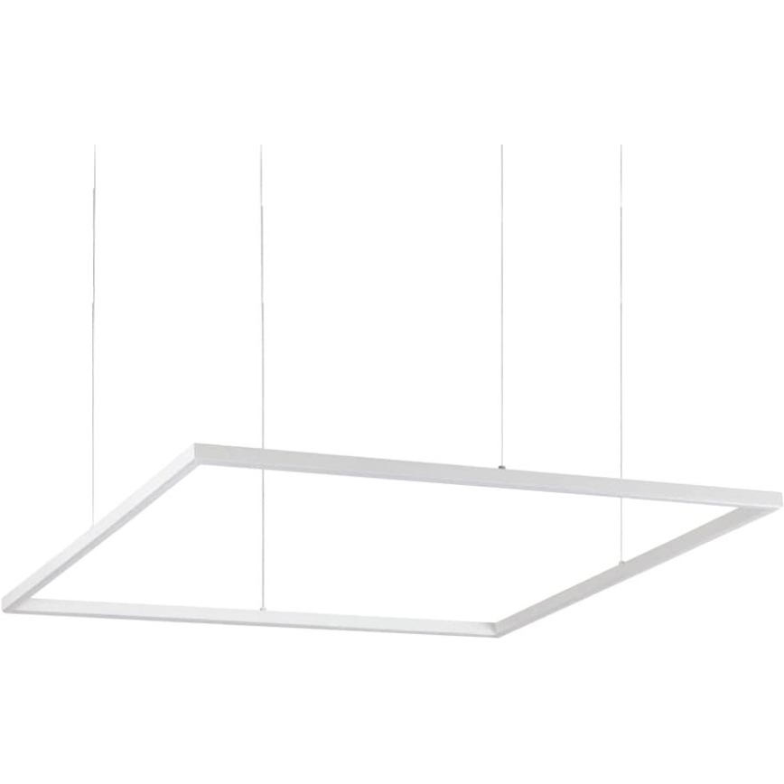 Ideal Lux - LED люстра на тросі ORACLE SLIM LED/53W/230V 3000K CRI 90 90x90 см біла