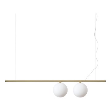 Ideal Lux - LED-люстра на тросі PERLINE 2xG9/3W/230V золота