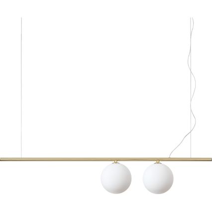 Ideal Lux - LED-люстра на тросі PERLINE 2xG9/3W/230V золота