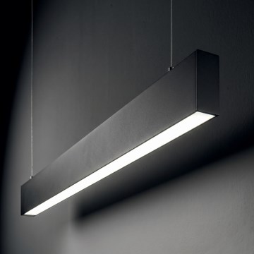 Ideal Lux - LED-люстра на тросі STEEL LED/29W/230V 4000K CRI 90 120 cm чорна