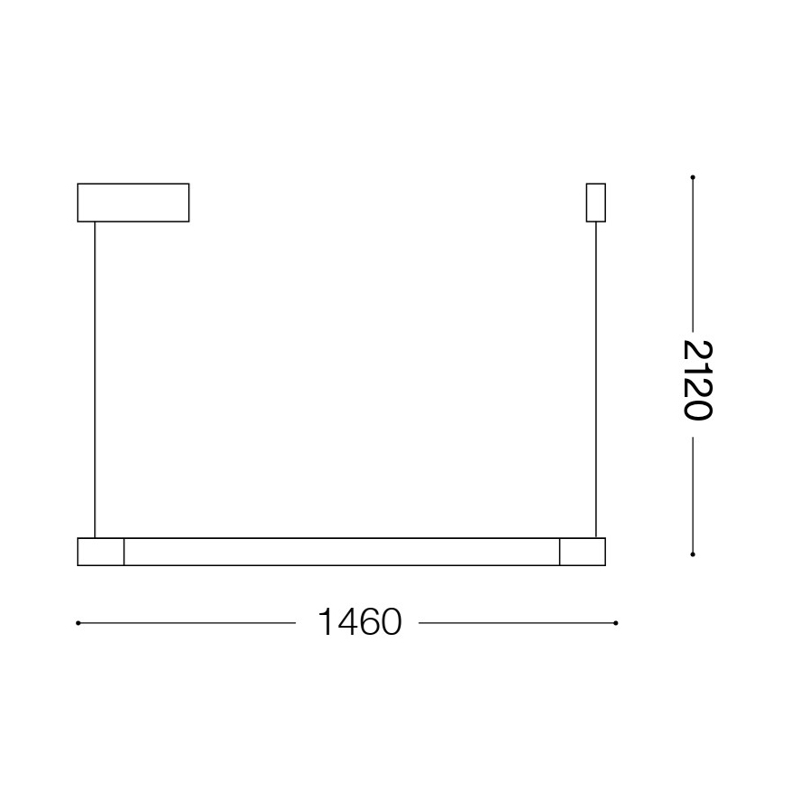 Ideal Lux - LED люстра на тросі YOKO LED/17W/230V CRI 90 біла