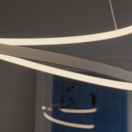Ideal Lux - LED люстра на тросі з регулюванням яскравості OZ LED/48W/230V діам. 60 см CRI 90 біла