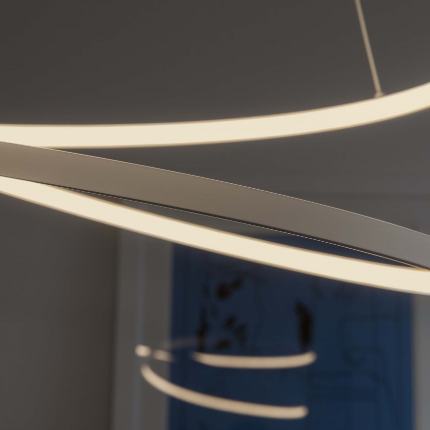 Ideal Lux - LED люстра на тросі з регулюванням яскравості OZ LED/48W/230V діам. 60 см CRI 90 біла
