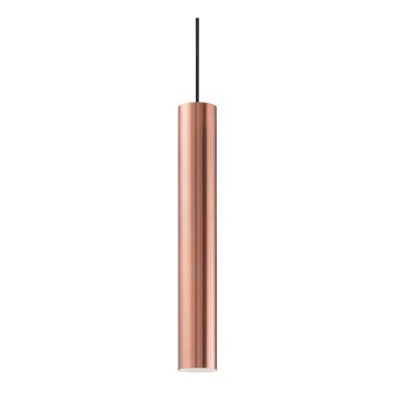 Ideal Lux - LED-люстра на тросовом подвесе LOOK 1xGU10/7W/230V CRI 90, диаметр 6 см, медный