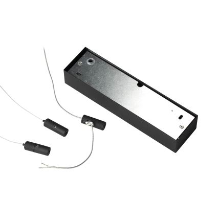 Ideal Lux - LED-подвесная люстра на тросе ORACLE SLIM LED/44W/230V 3000K CRI 90 70x70 cm чёрная