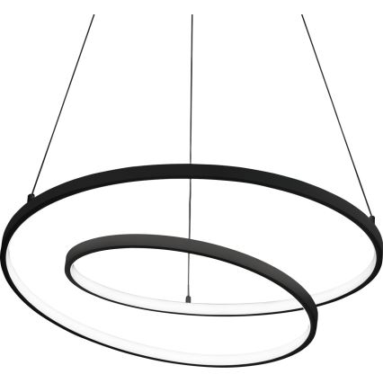 Ideal Lux - LED-люстра на тросі з регулюванням яскравості OZ LED/48W/230V діаметр 60 см CRI 90 чорний