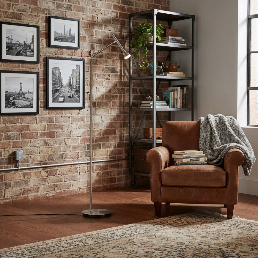 Ideal Lux - LED напольная лампа DIESIS LED/4,5W/230V CRI 95 матовый хром