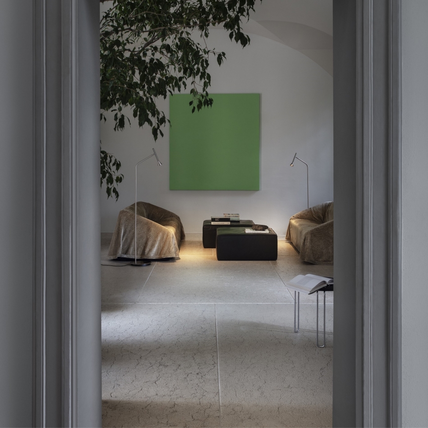 Ideal Lux - LED напольная лампа DIESIS LED/4,5W/230V CRI 95 матовый хром