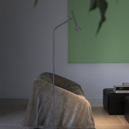 Ideal Lux - LED напольная лампа DIESIS LED/4,5W/230V CRI 95 матовый хром