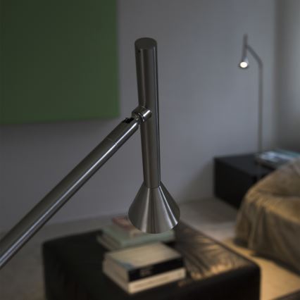 Ideal Lux - LED напольная лампа DIESIS LED/4,5W/230V CRI 95 матовый хром