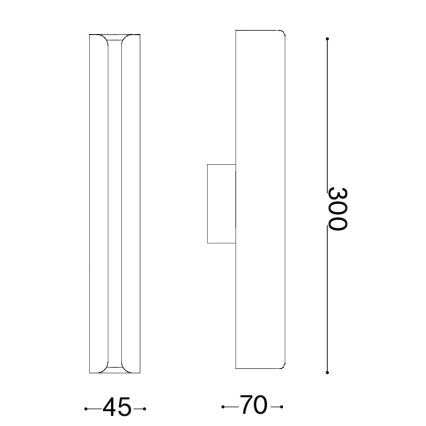 Ideal Lux - LED настенный светильник DORICA LED/8,5 Вт/230 В CRI 90 серый