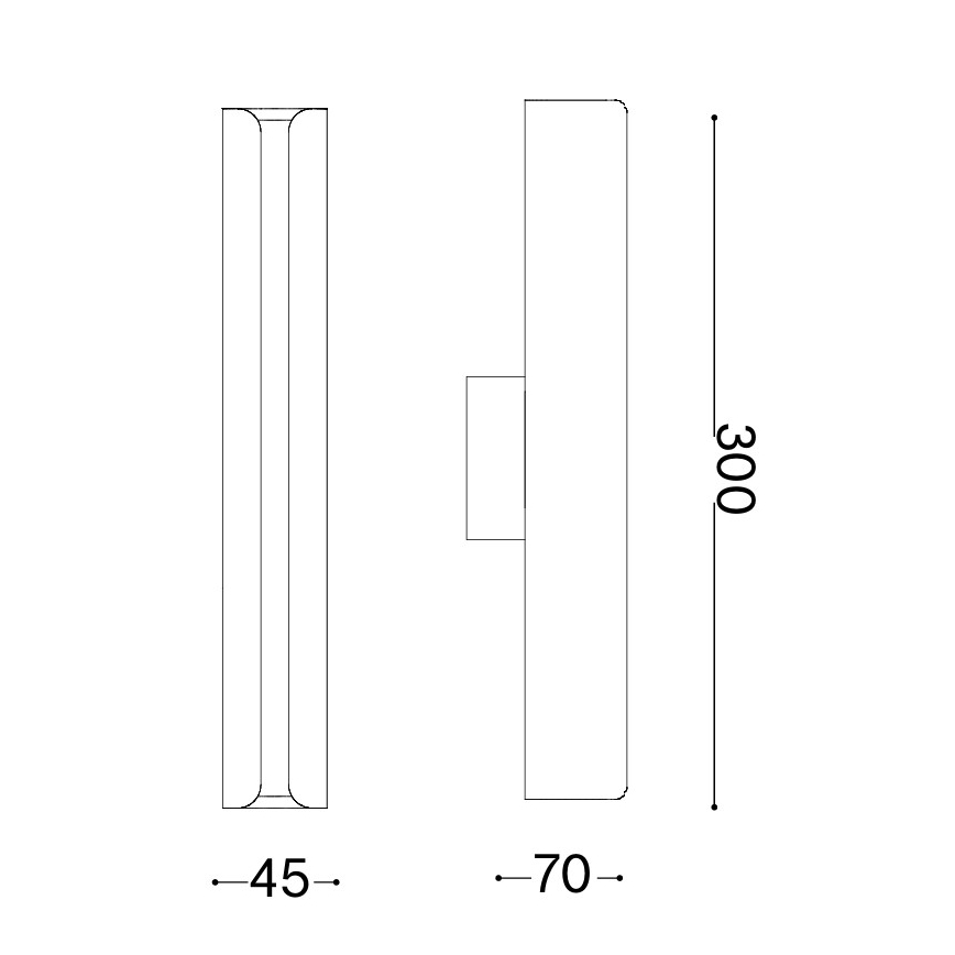 Ideal Lux - LED настенный светильник DORICA LED/8,5 Вт/230 В CRI 90 серый