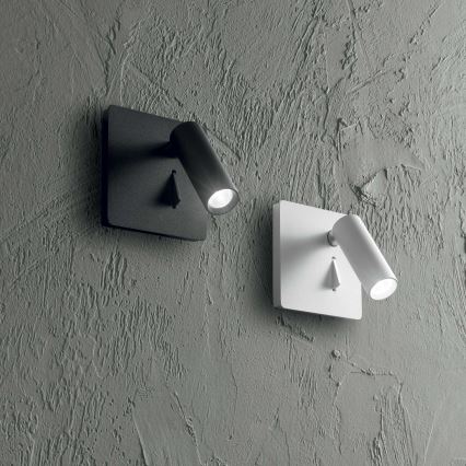 Ideal Lux - Светильник настенный светодиодный LITE LED/3W/230V CRI 90 черный