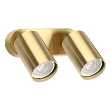Ideal Lux - LED настенный точечный светильник DYNAMITE 2xGU10/7W/230V CRI 90 латунь