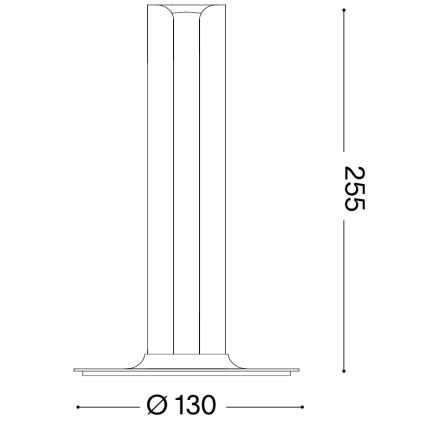 Ideal Lux - LED настільна лампа з диммером DORICA LED/8W/230V CRI 90 біла