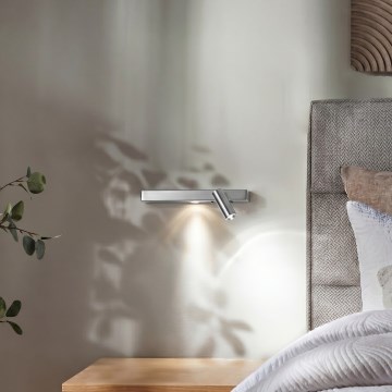 Ideal Lux - LED Настінний світильник BONNE 2xLED/6,5W/230V CRI 90 матовий хром