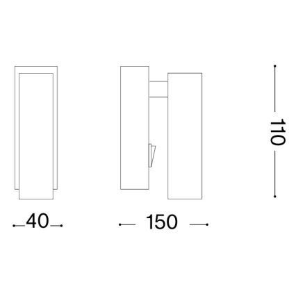 Ideal Lux - LED настінний точковий світильник PAGE LED/3W/230V CRI 90 білий