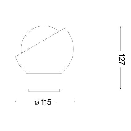 Ideal Lux - LED настольная лампа BLOOM 1xG9/3W/230V черная