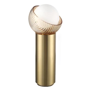 Ideal Lux - LED настольная лампа BLOOM 1xG9/3W/230V золотая/дымчато-бежeвая