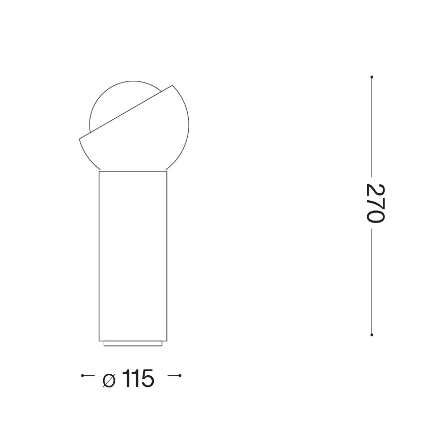 Ideal Lux - LED настольная лампа BLOOM 1xG9/3W/230V золотая/дымчато-бежeвая
