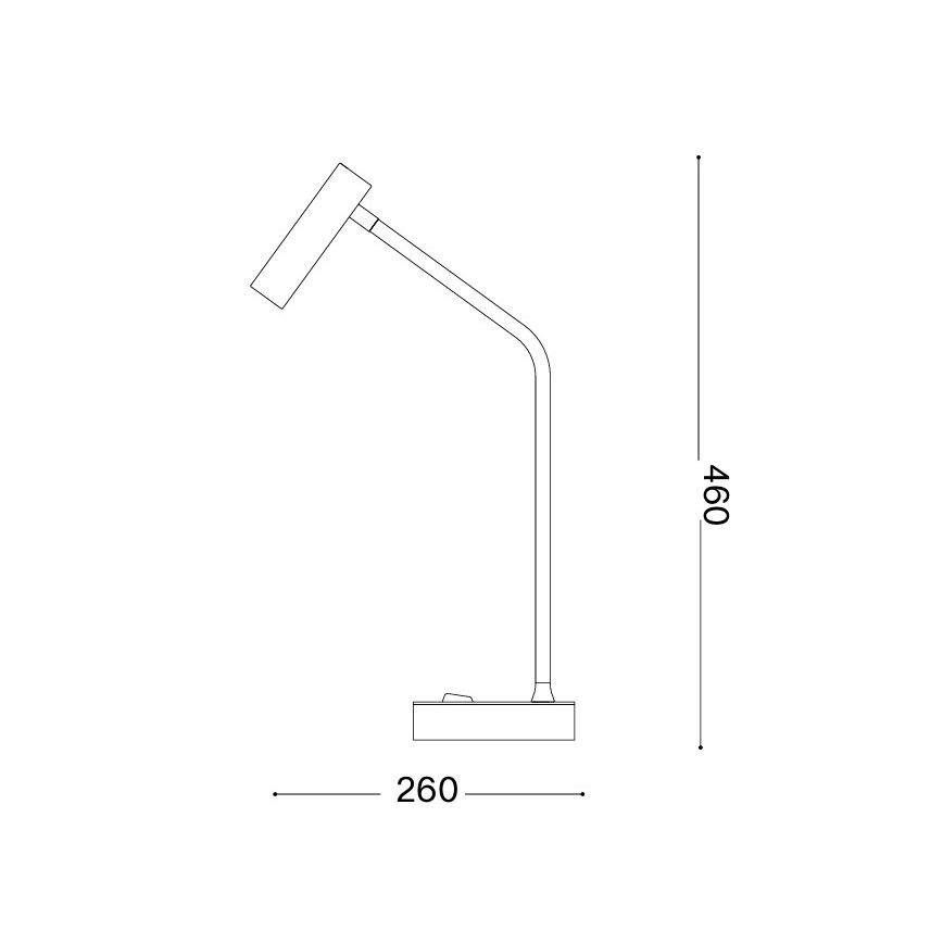 Ideal Lux - LED настольная лампа EASY LED/3,5W/230V CRI 90 белая