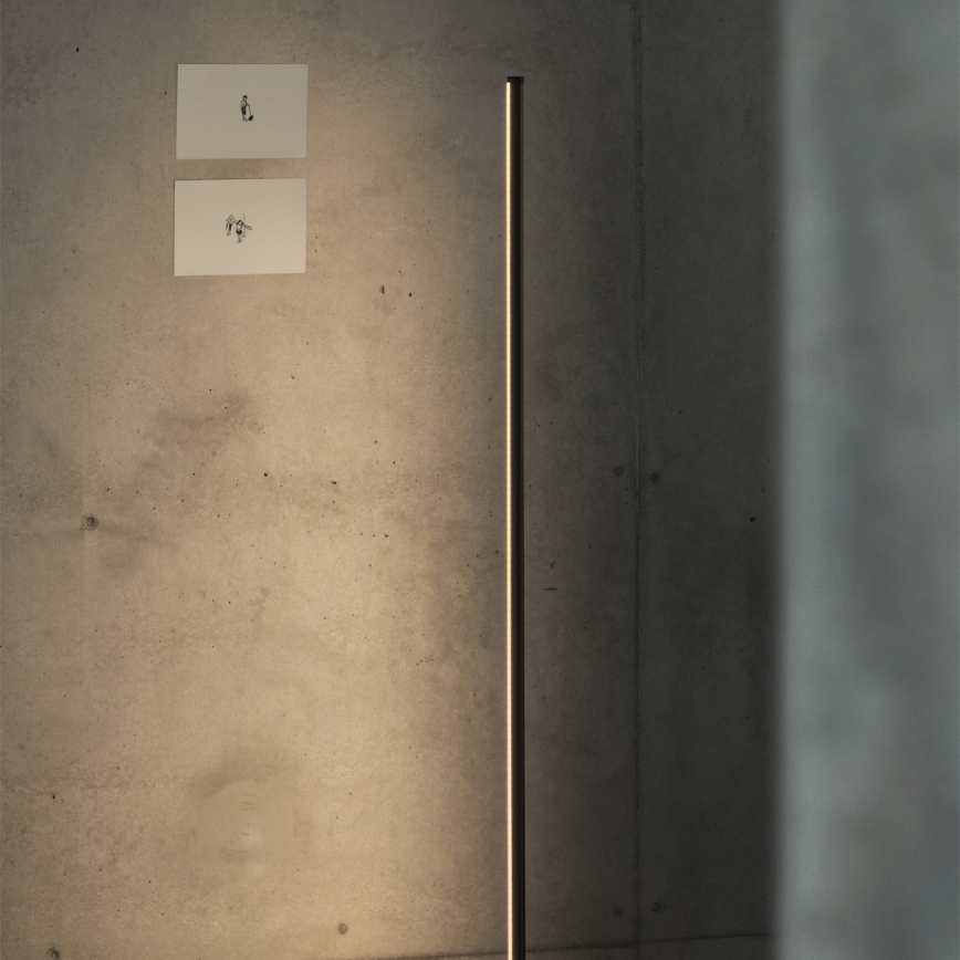 Ideal Lux - LED підлогова лампа YOKO LED/16W/230V CRI 90 з регулюванням яскравості чорна