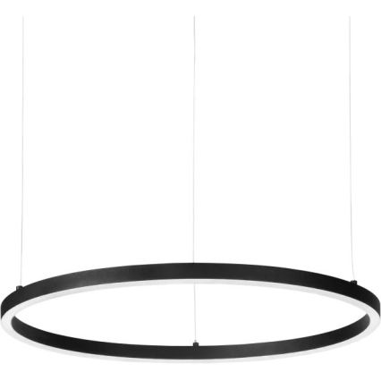 Ideal Lux - Світлодіодна підвісна люстра з регулюванням яскравості ORACLE SLIM LED/28W/230V 4000K діаметр 50 см CRI 90 чорний