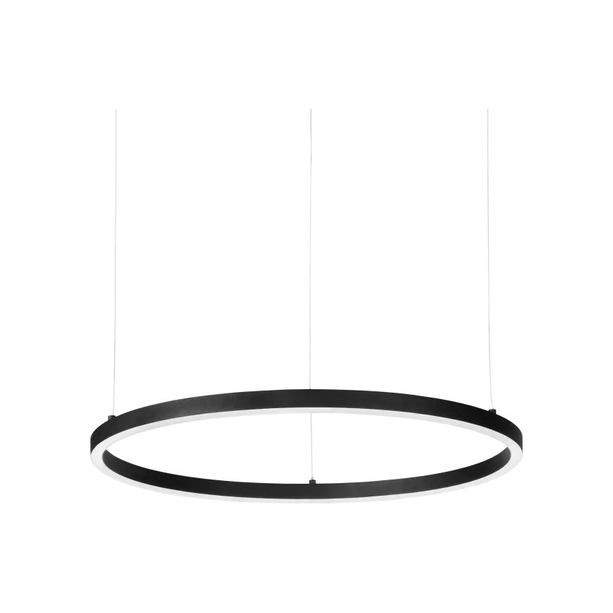 Ideal Lux - Світлодіодна підвісна люстра з регулюванням яскравості ORACLE SLIM LED/28W/230V 4000K діаметр 50 см CRI 90 чорний