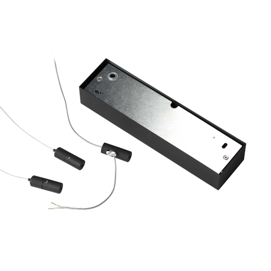 Ideal Lux - Світлодіодна підвісна люстра з регулюванням яскравості ORACLE SLIM LED/40W/230V 4000K діаметр 70 см CRI 90 чорний