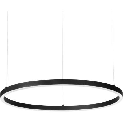 Ideal Lux - Світлодіодна підвісна люстра з регулюванням яскравості ORACLE SLIM LED/40W/230V 4000K діаметр 70 см CRI 90 чорний