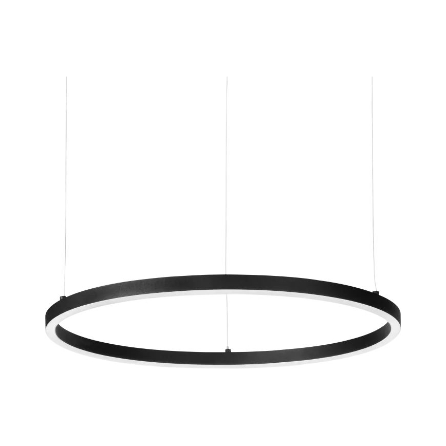 Ideal Lux - Світлодіодна підвісна люстра з регулюванням яскравості ORACLE SLIM LED/40W/230V 4000K діаметр 70 см CRI 90 чорний