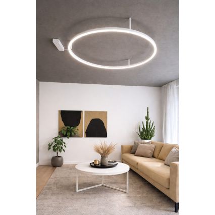Ideal Lux - потолочный светильник ORACLE SLIM LED, 29 Вт / 230 В, 2700 К, CRI 90, Ø 50 см, белый