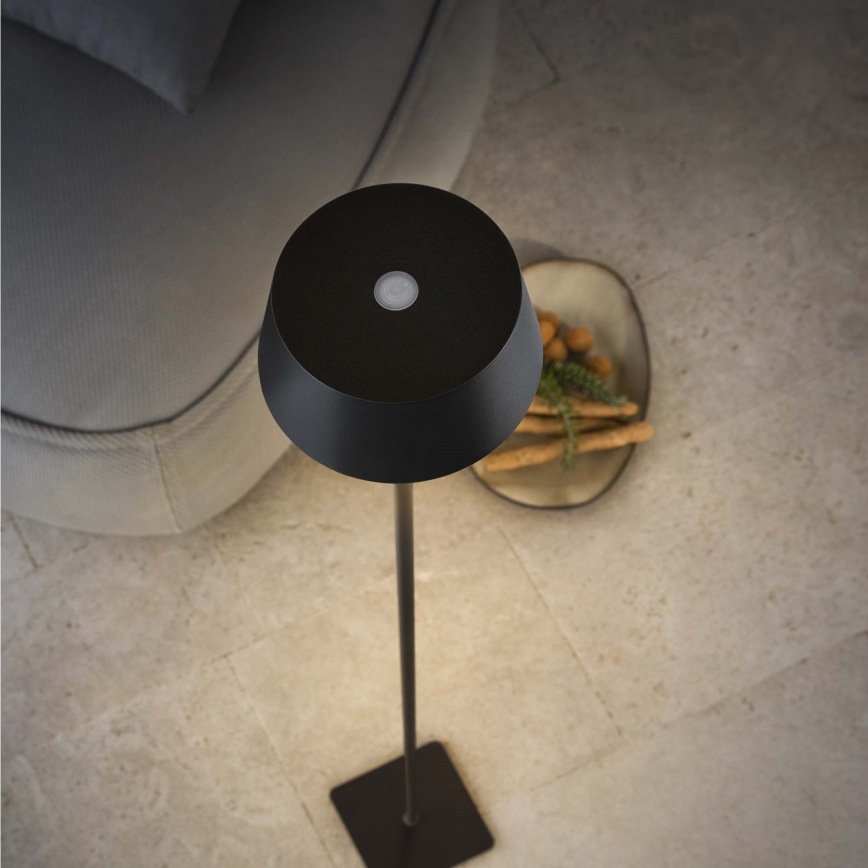 Ideal Lux - Світлодіодний димований сенсорний вуличний світильник PURE LED/1,5W/3,7V 2200 mAh CRI 90 IP54 чорний