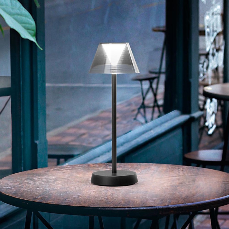 Ideal Lux - LED Сенсорна лампа з регулюванням яскравості LOLITA LED/2,8W/5V 2200 mAh IP54 чорний