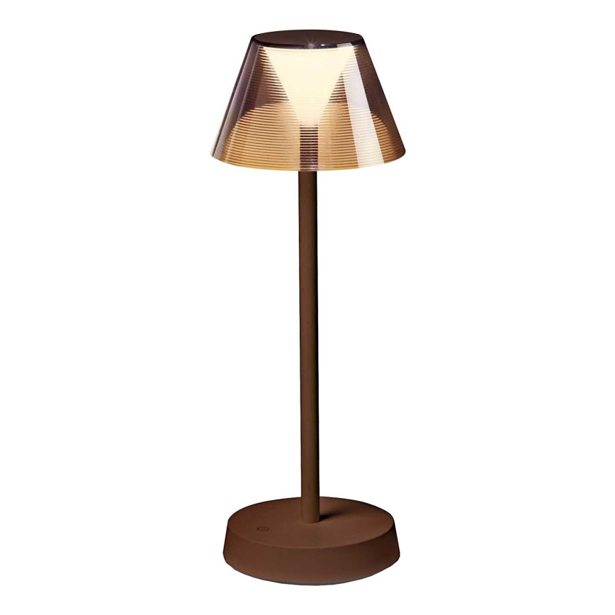 Ideal Lux - LED Сенсорна лампа з регулюванням яскравості LOLITA LED/2,8W/5V 2200 mAh IP54 коричневий