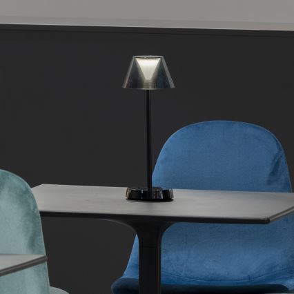 Ideal Lux - LED Сенсорна лампа з регулюванням яскравості LOLITA LED/2,8W/5V 2200 mAh IP54 чорний