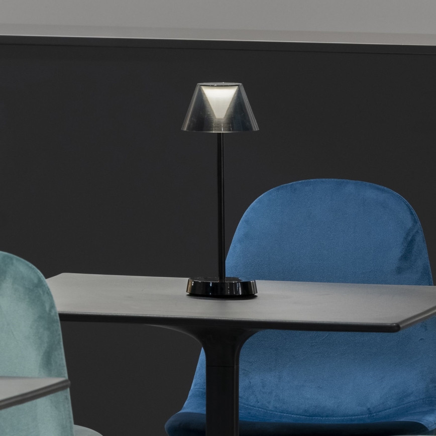 Ideal Lux - LED Сенсорна лампа з регулюванням яскравості LOLITA LED/2,8W/5V 2200 mAh IP54 чорний