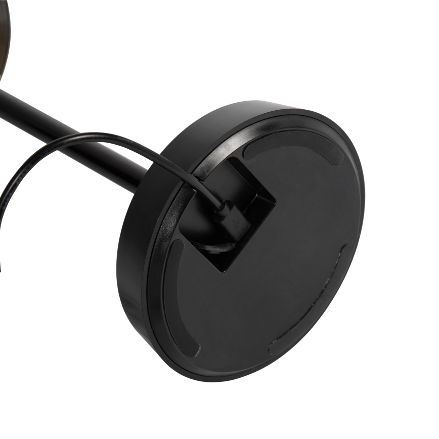Ideal Lux - LED Сенсорна лампа з регулюванням яскравості LOLITA LED/2,8W/5V 2200 mAh IP54 чорний