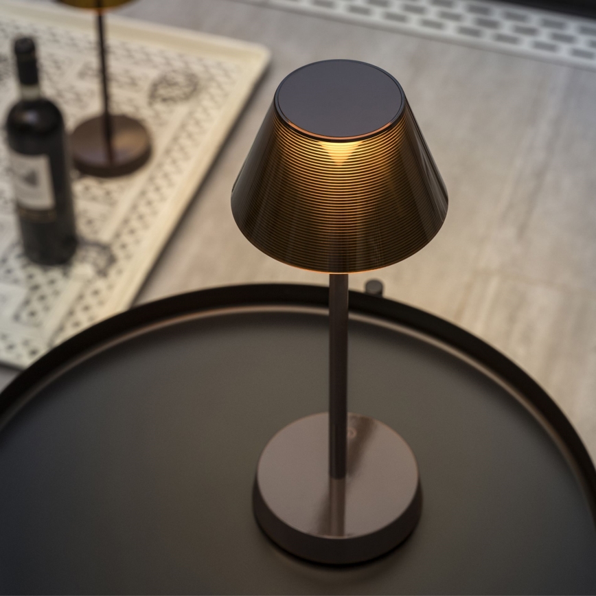 Ideal Lux - LED Сенсорна лампа з регулюванням яскравості LOLITA LED/2,8W/5V 2200 mAh IP54 коричневий