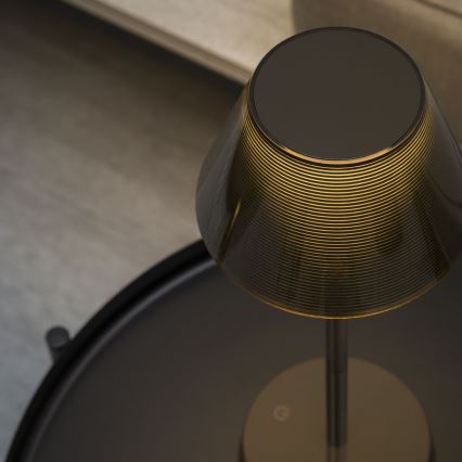 Ideal Lux - LED Сенсорна лампа з регулюванням яскравості LOLITA LED/2,8W/5V 2200 mAh IP54 коричневий