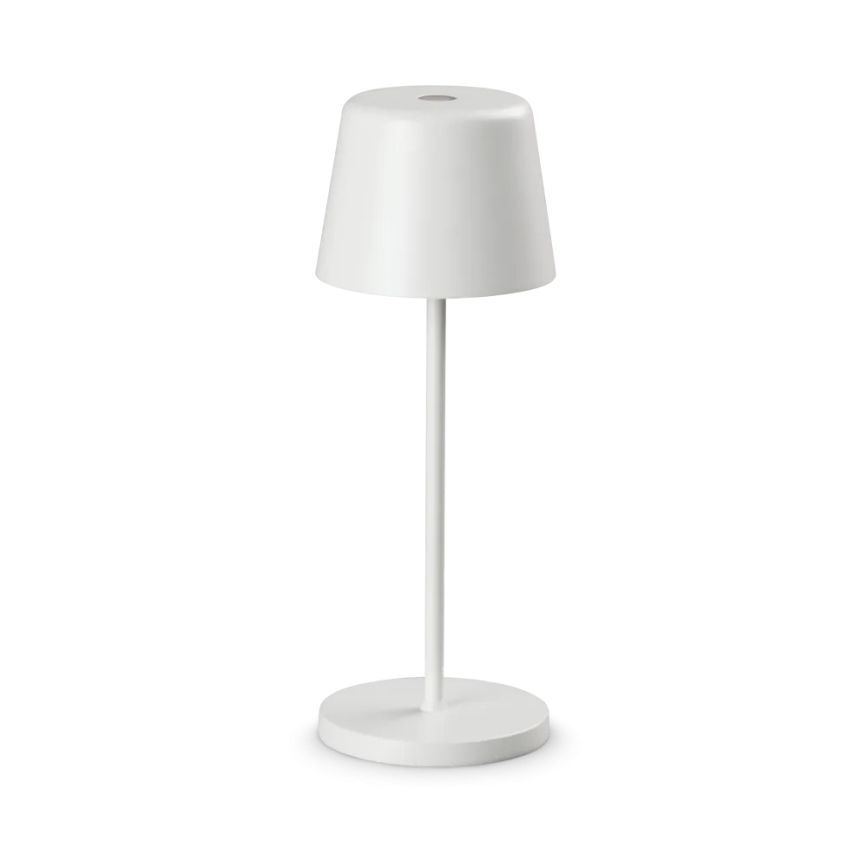 Ideal Lux - Світлодіодна димована сенсорна зовнішня настільна лампа CUTE LED/2,5W/3,7V 3000 mAh USB 2200-2700K IP65 біла